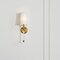 Z-Lite Mila 1 Light Wall Sconce, Rubbed Brass & White 808-1S-RB-WH - alternate 6